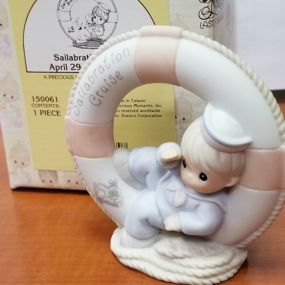 1995 Rare Signed Precious Moments - Sailabration Cruise April 29-May 6, 1995